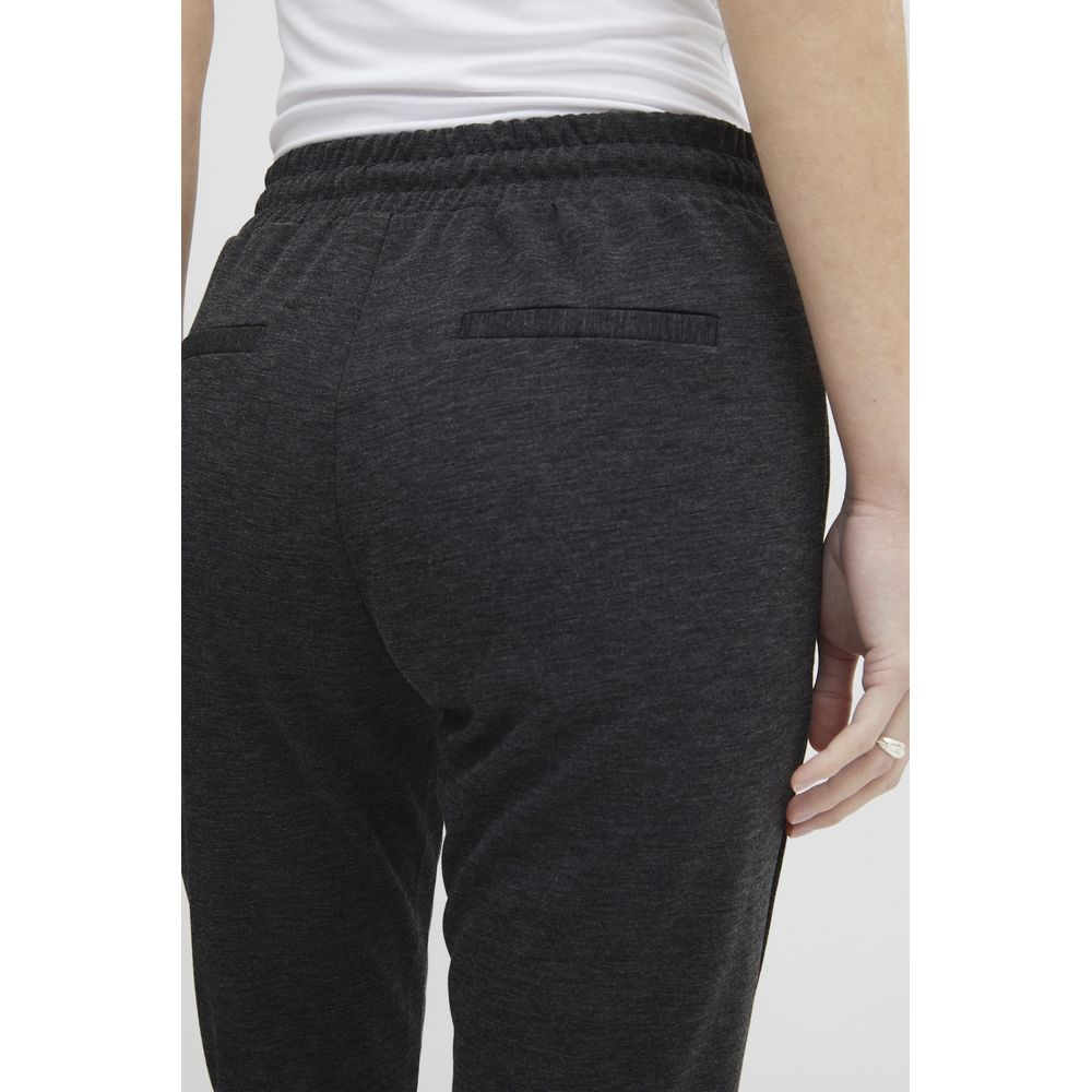 Pantalon gris en polyester ICHI