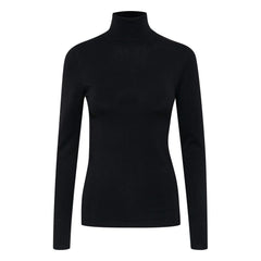 ICHI Black Viscose Turtleneck
