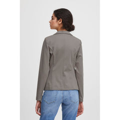 ICHI Beige Polyester Blazer