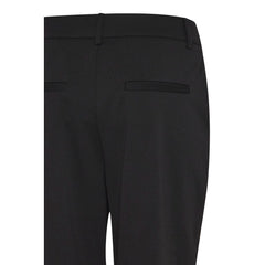 Pantalon ICHI noir en polyester recyclé