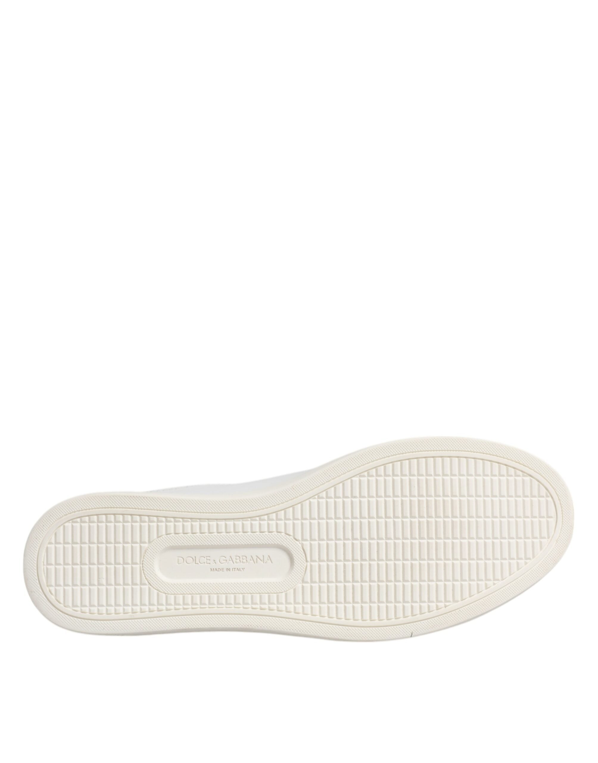 Baskets Dolce &amp; Gabbana London blanches en cuir de veau