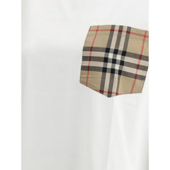 Burberry Archive Check T-Shirt mit Taschenaufdruck