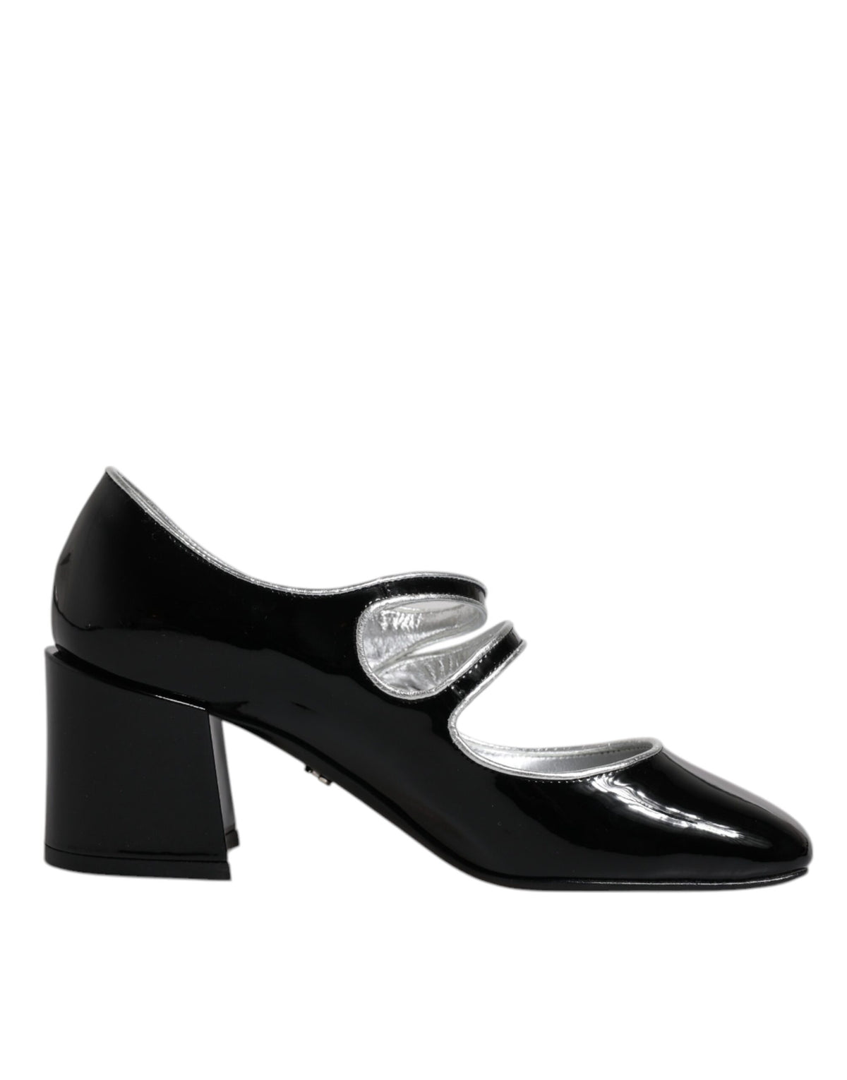 Escarpins Mary Jane Dolce &amp; Gabbana en cuir verni noir et cristaux