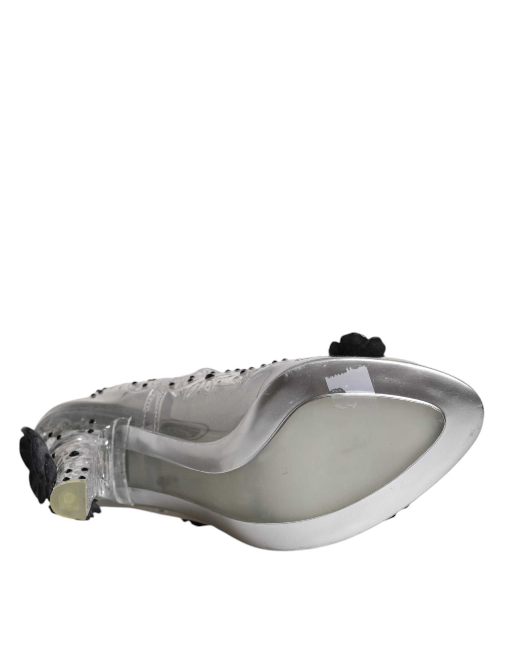 Escarpins Dolce &amp; Gabbana Cendrillon à cristaux floraux transparents