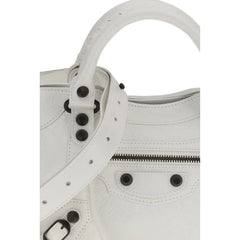 Balenciaga White Calf Leather Bos Taurus Handbag
