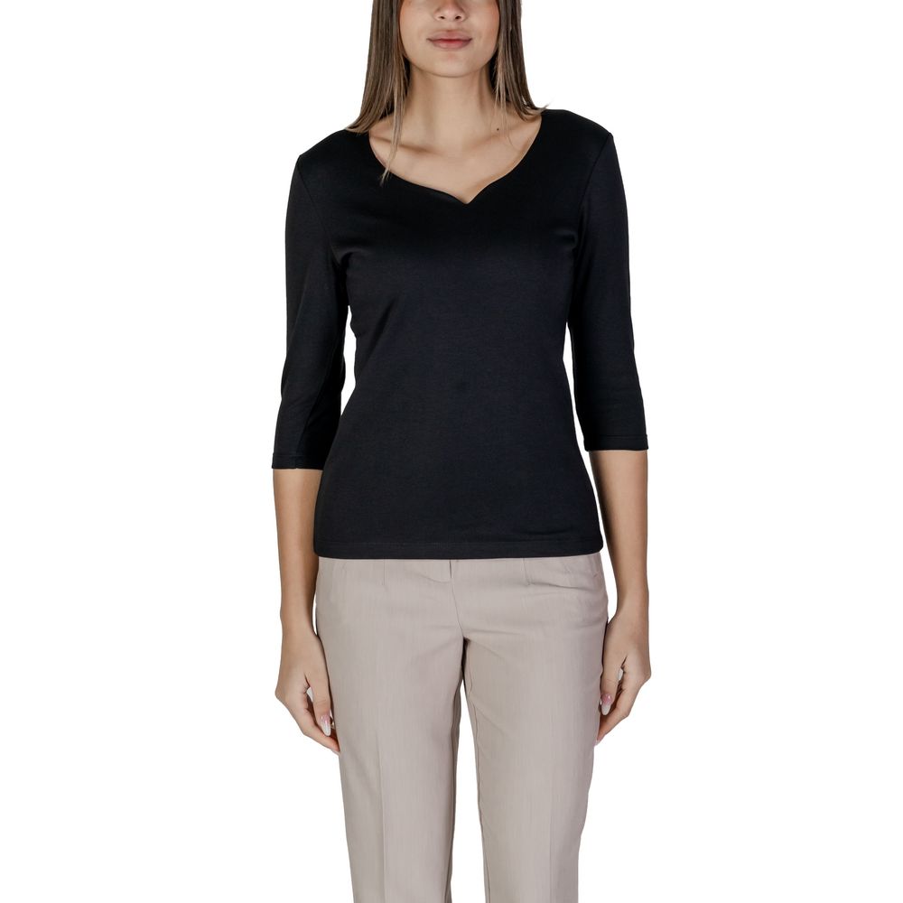 T-shirt en coton noir Street One