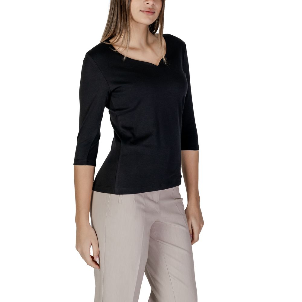 T-shirt en coton noir Street One