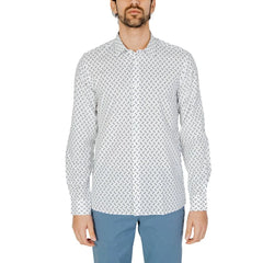Antony Morato White Viscose Shirt - IT56 | 3XL