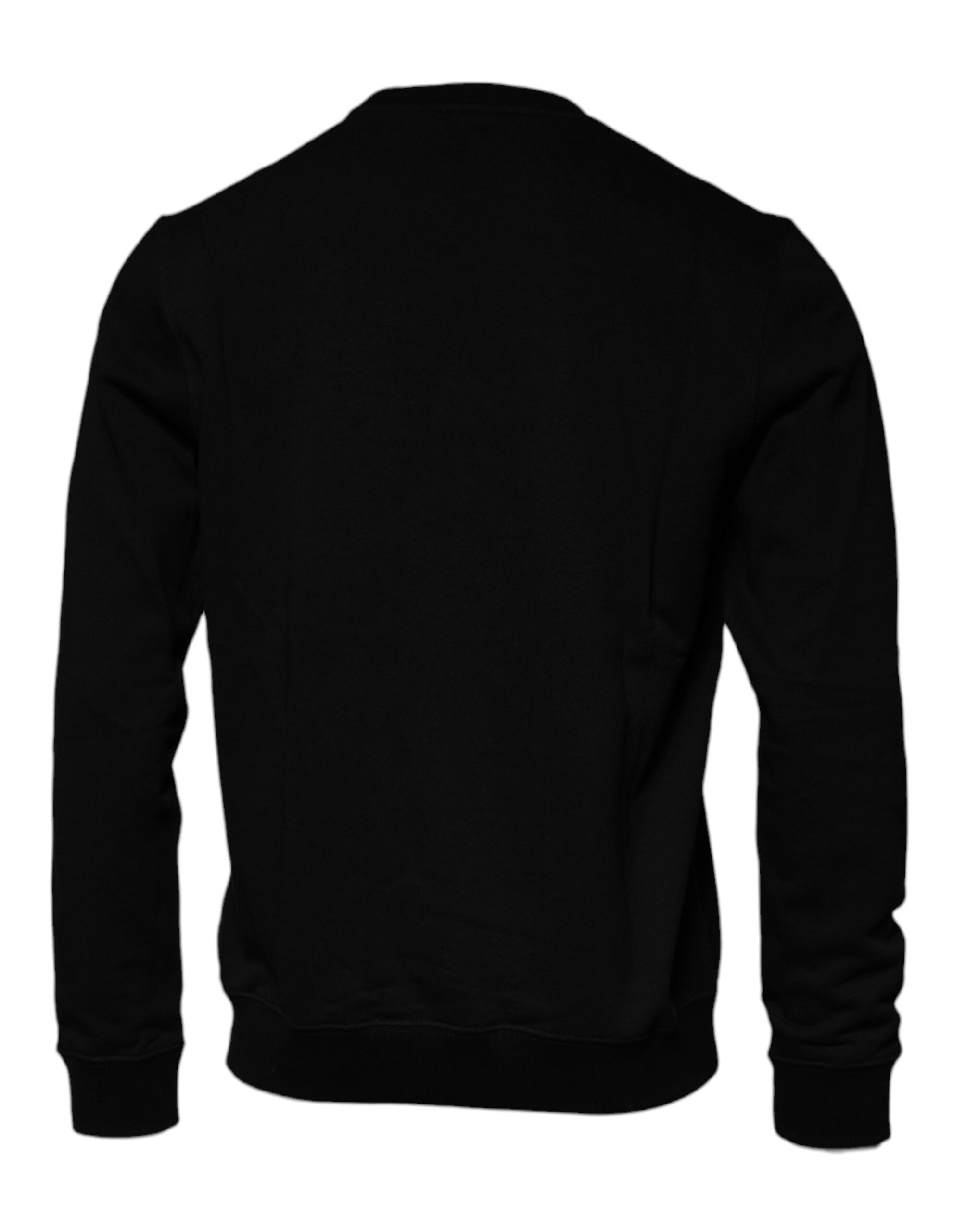 Sweat-shirt Versace noir en polaire à col rond pour homme