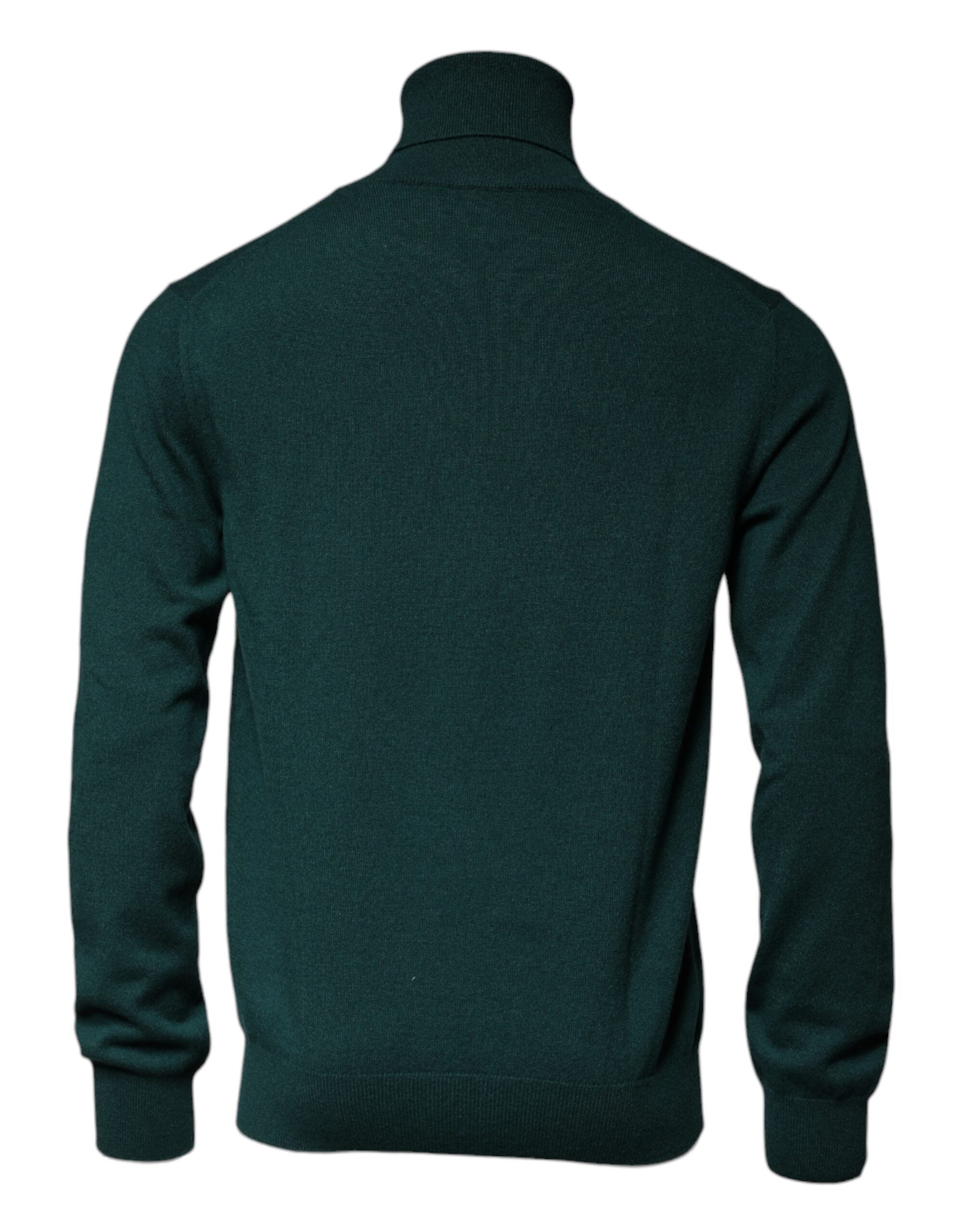 Dolce &amp; Gabbana Grüner Kaschmir-Rollkragenpullover für Herren