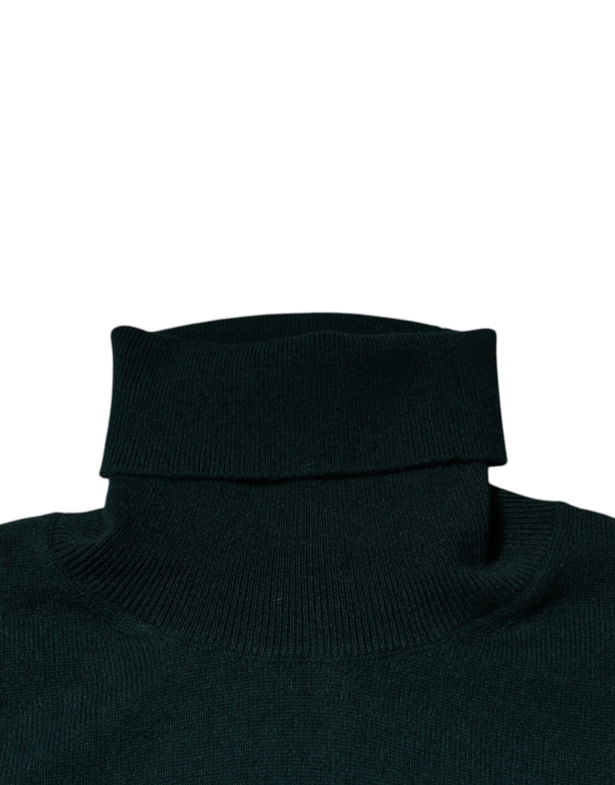 Dolce &amp; Gabbana Grüner Kaschmir-Rollkragenpullover für Herren