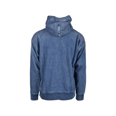 Sweat à capuche en coton bleu Diesel
