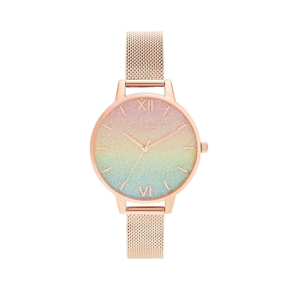 Montre Olivia Burton multicolore en acier inoxydable