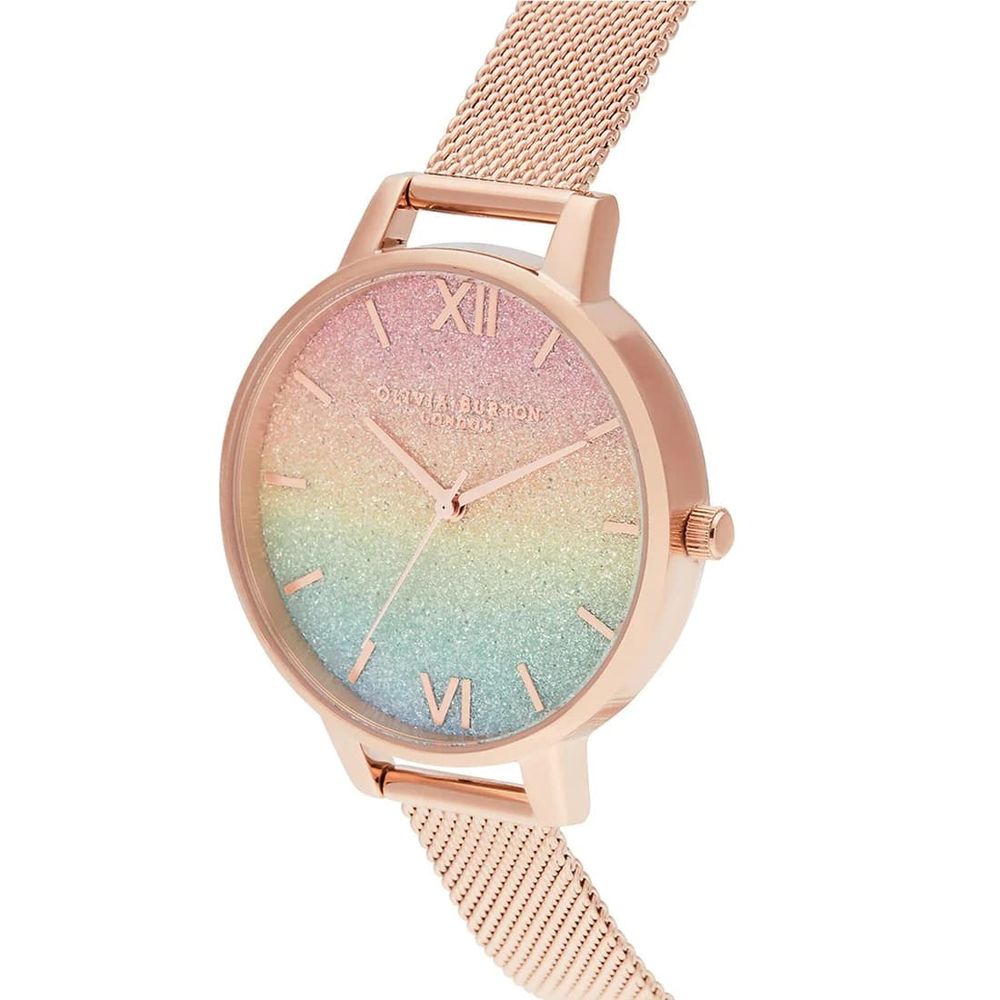 Montre Olivia Burton multicolore en acier inoxydable