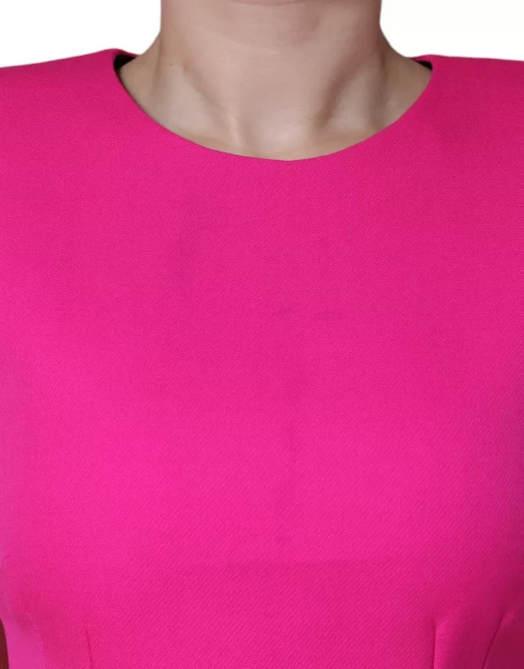 Dolce &amp; Gabbana pinkes ärmelloses Bodycon-Minikleid in A-Linie