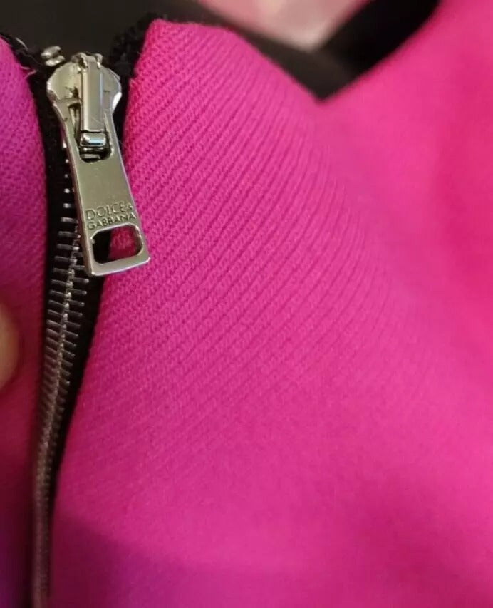 Dolce &amp; Gabbana pinkes ärmelloses Bodycon-Minikleid in A-Linie