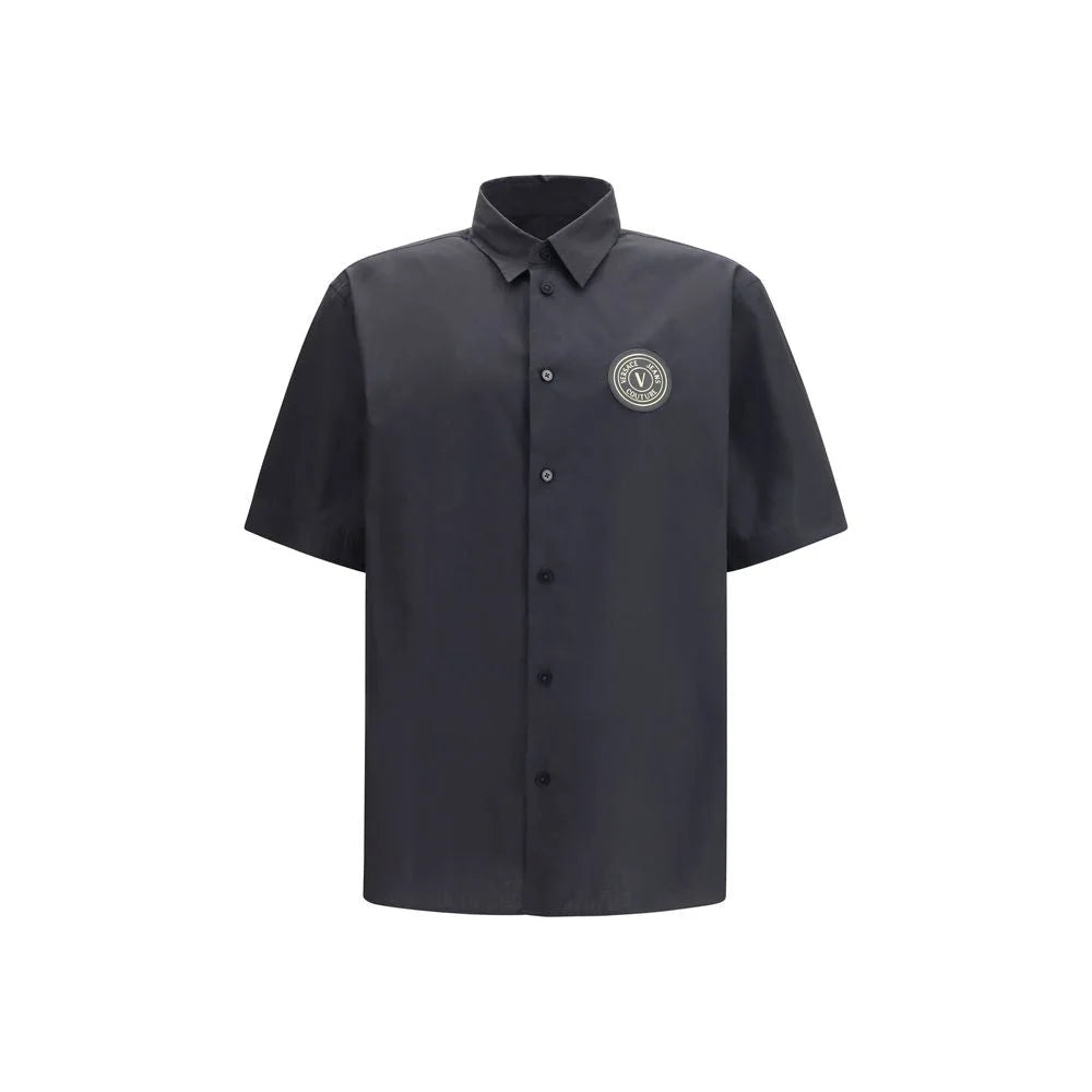 Versace Jeans Black Cotton Shortsleeve Shirt - IT52 | XL - Shirts
