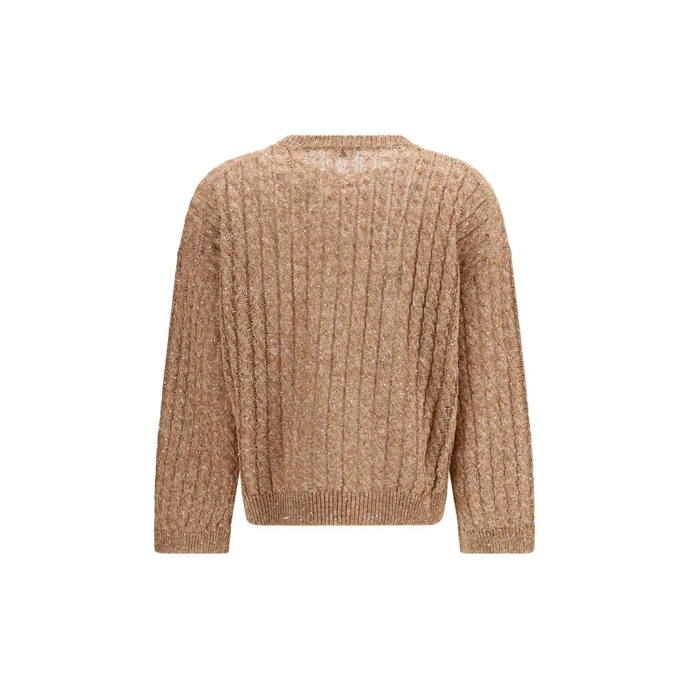 Brunello Cucinelli Brown Linen Sweatshirt