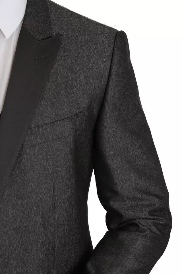 Dolce &amp; Gabbana Grauer MARTINI 2-teiliger Blazer mit Weste