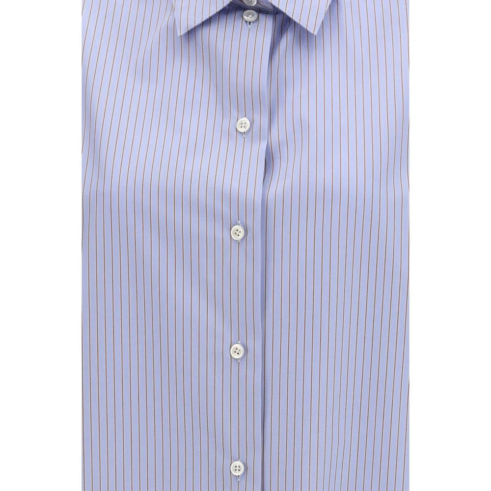 The Row Blue Cotton Pattern Shirt - 2