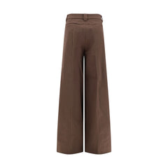 The Latest Brown Cotton Casual Pants