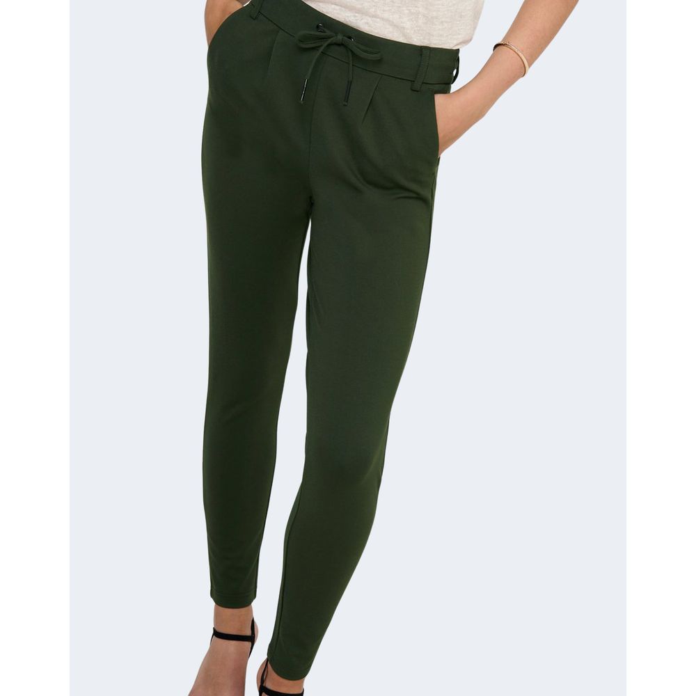 Pantalon en viscose verte uniquement