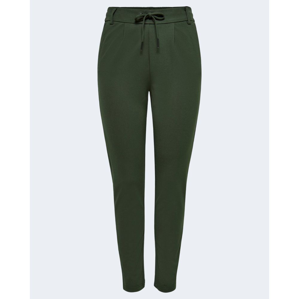 Pantalon en viscose verte uniquement