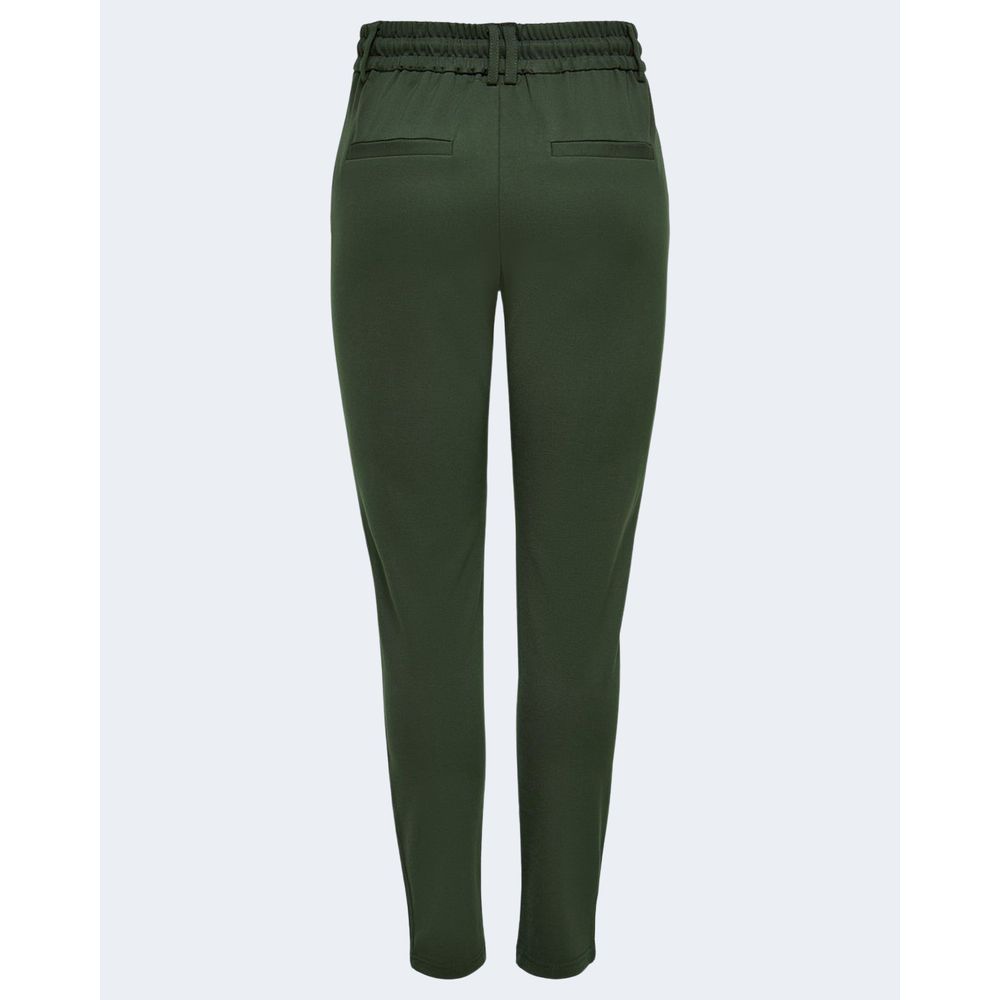 Pantalon en viscose verte uniquement