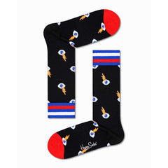 Happy Socks Black Cotton Sock