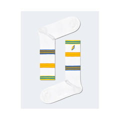Happy Socks White Cotton Sock