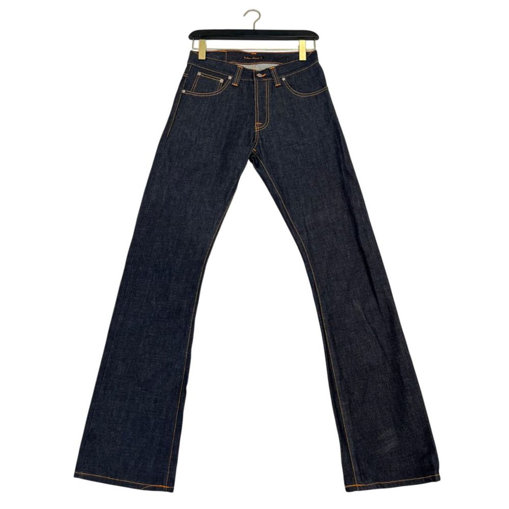 Jeans Nudie Jeans bleus en coton pour hommes