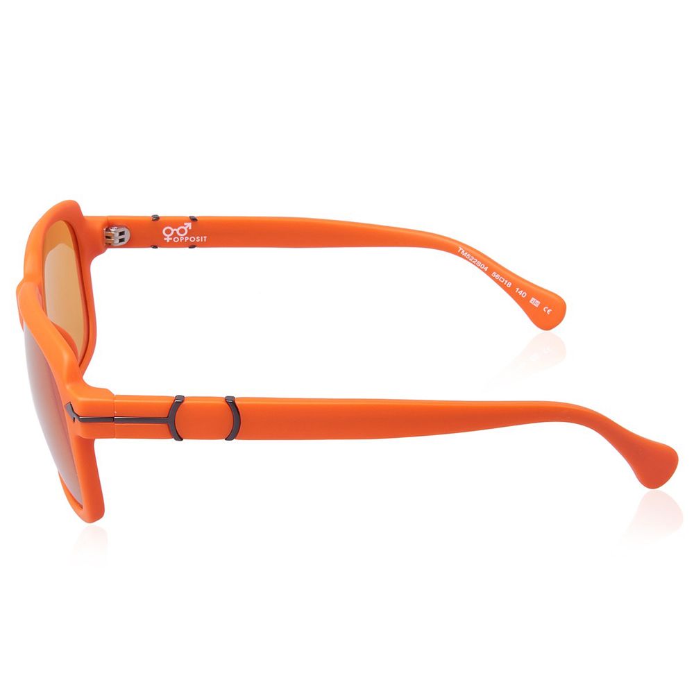 Lunettes de soleil en acétate orange opposées