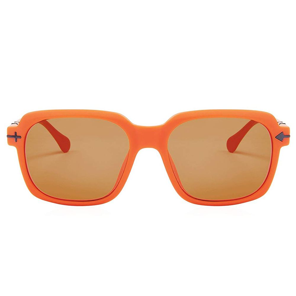Lunettes de soleil en acétate orange opposées