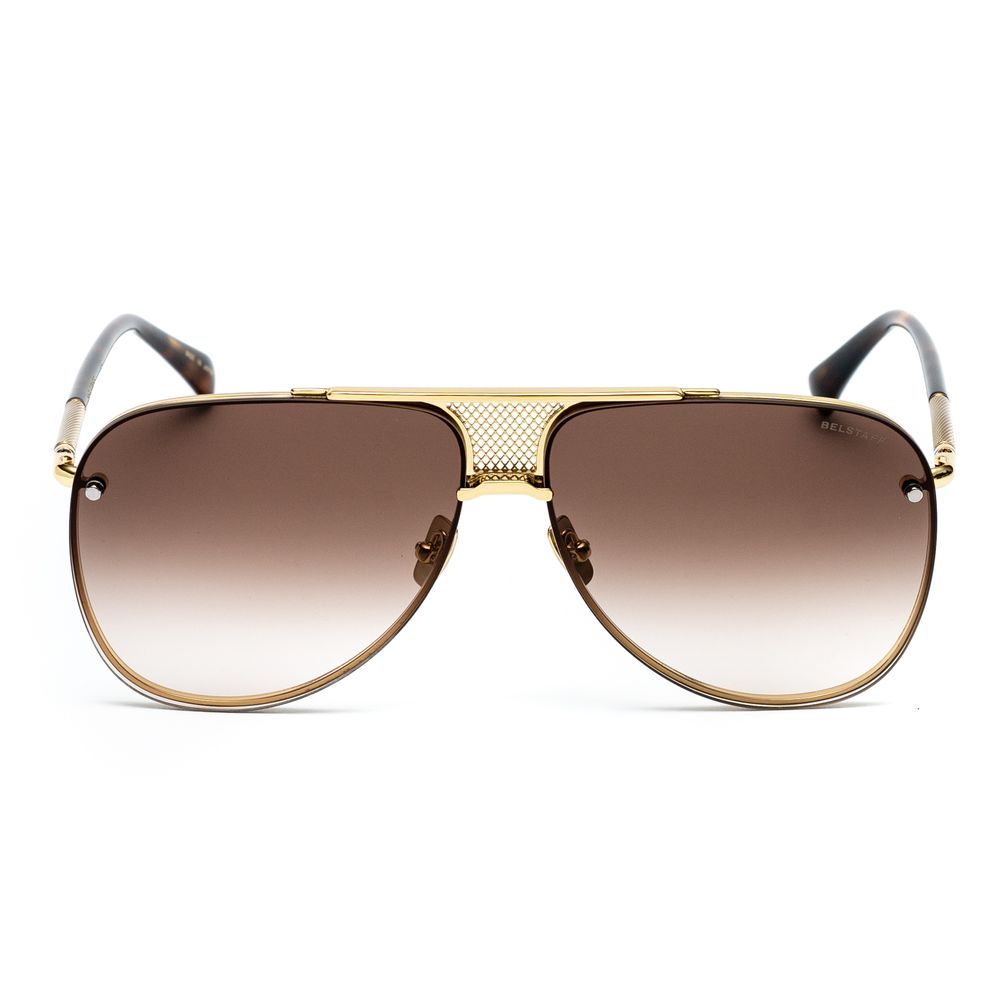 Lunettes de soleil Belstaff en titane doré