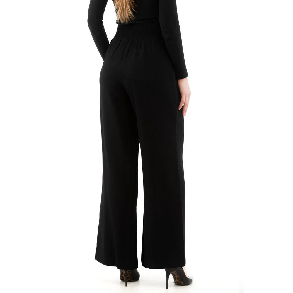 Moschino Black Marabou Casual Pants - IT40