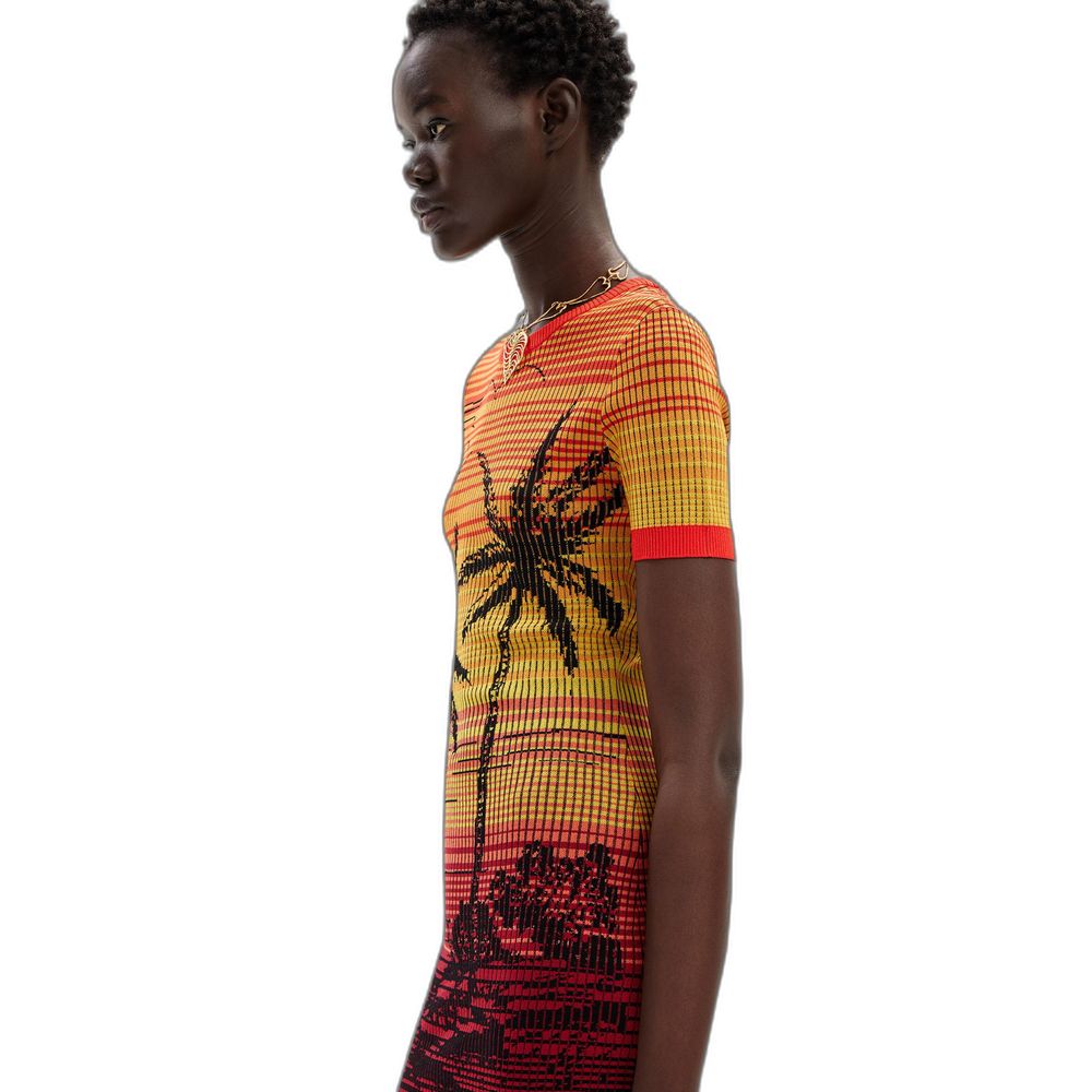 Desigual Rouge Viscose Midi