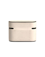 Étui pour AirPods Dolce &amp; Gabbana avec plaque de fixation en PVC blanc ornée du logo en relief