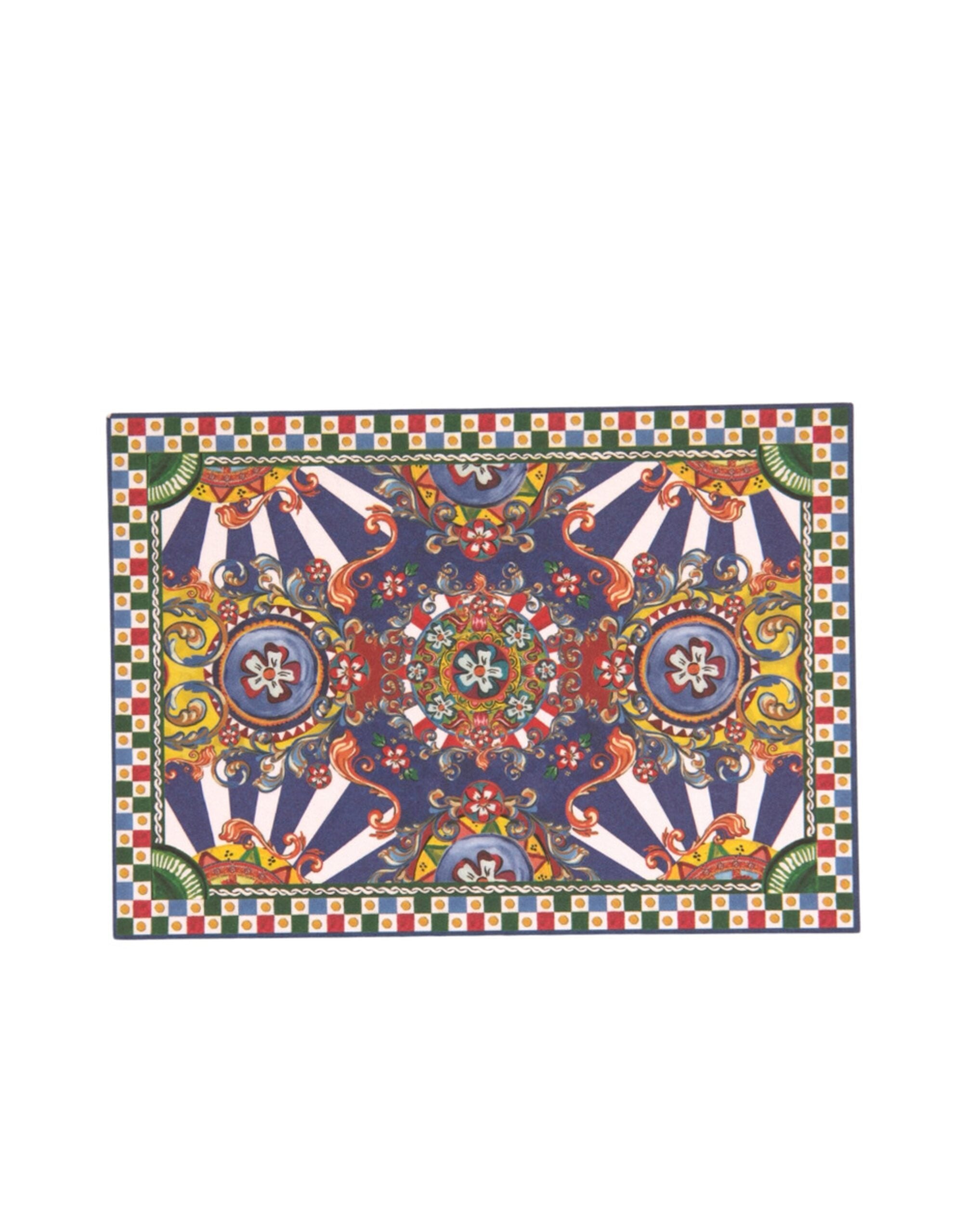 Dolce &amp; Gabbana Porte-carte postale enveloppe Carretto Siciliano multicolore