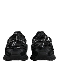 Dolce &amp; Gabbana Schwarze Low Top Space Schnür-Sneaker Schuhe