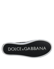 Baskets basses Dolce &amp; Gabbana à imprimé tropical noir