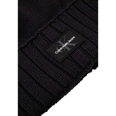 Calvin Klein Jeans Black Cotton Caps Baseball Hat