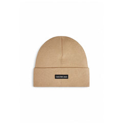 Calvin Klein Jeans Beige Recycled Polyester Caps Baseball Hat