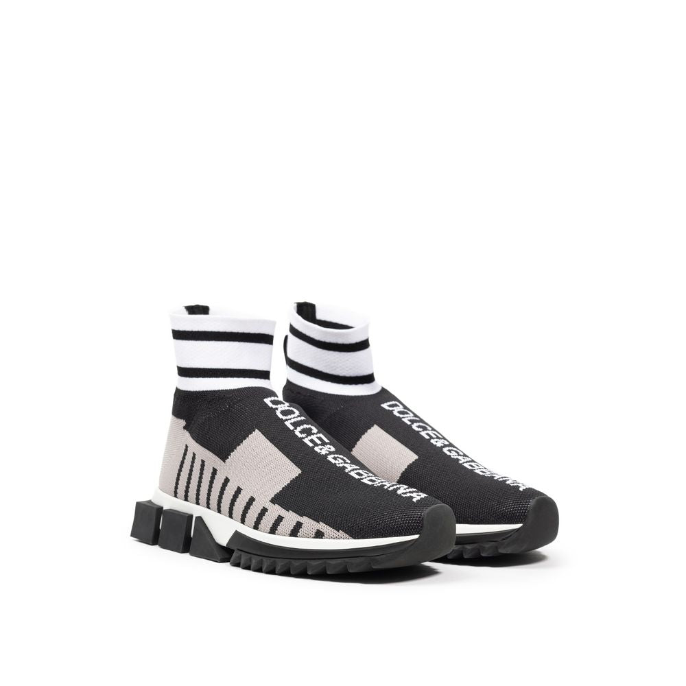 Dolce &amp; Gabbana Sneaker aus schwarzem Stoff