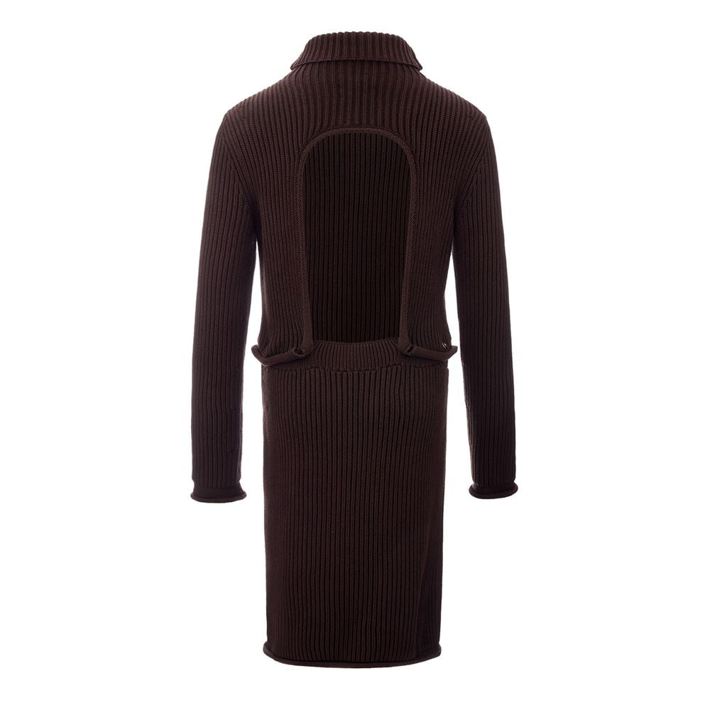 Robe élégante en viscose marron Bottega Veneta