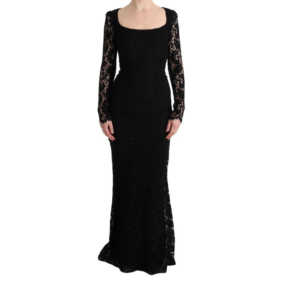Robe en coton noir Dolce &amp; Gabbana