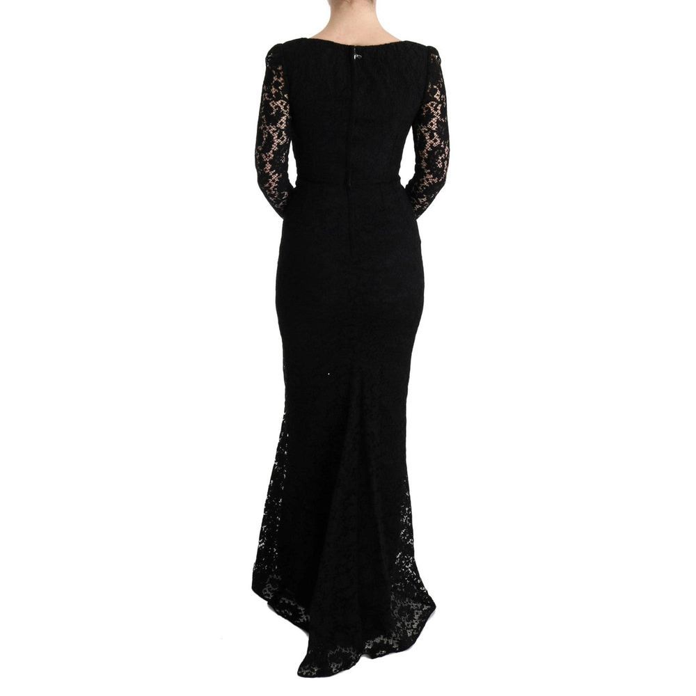 Robe en coton noir Dolce &amp; Gabbana