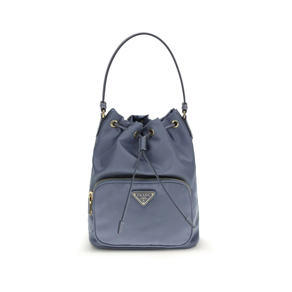 Prada Blue Polyamide Backet Bag