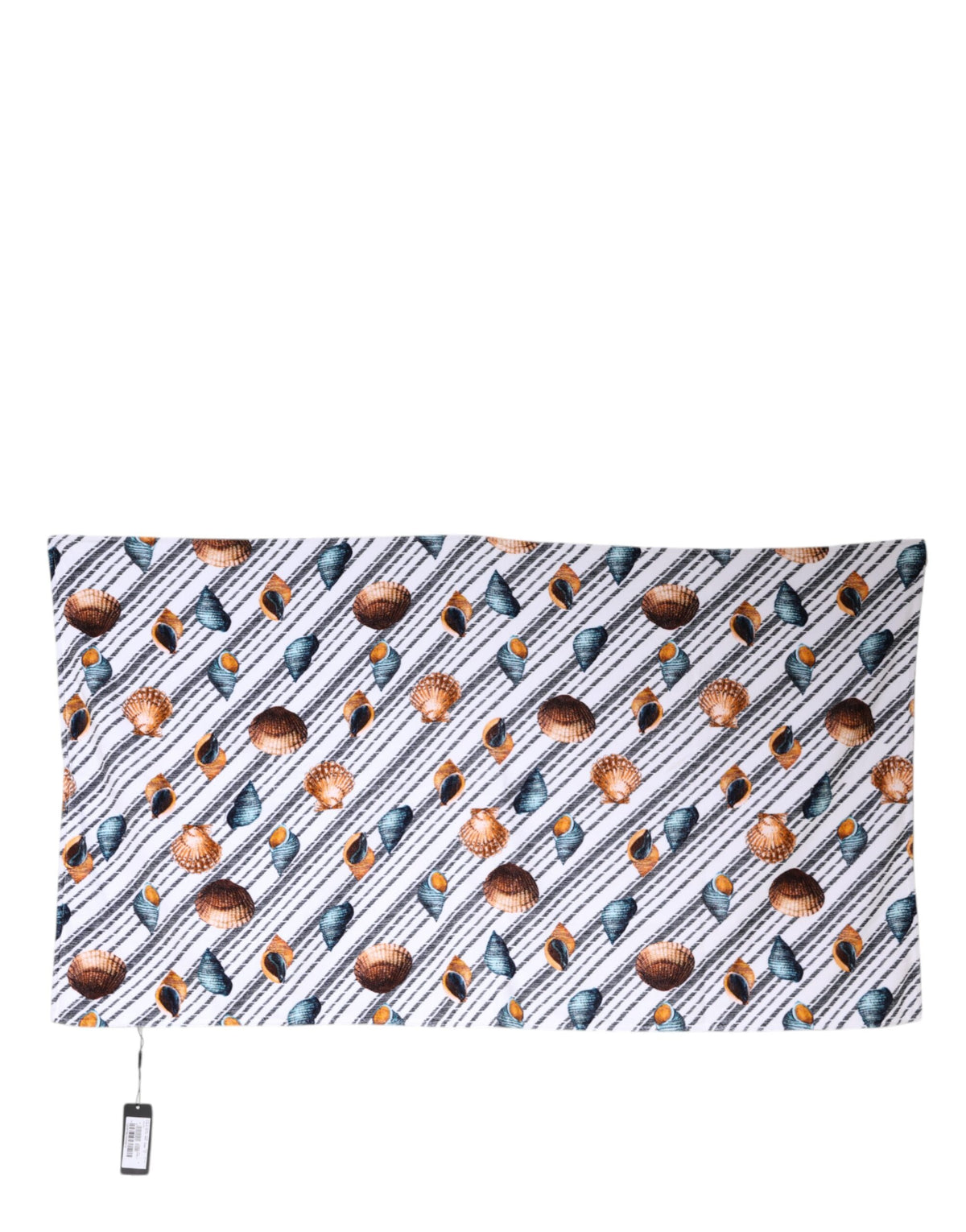 Serviette de plage Dolce &amp; Gabbana à rayures multicolores et coquillages