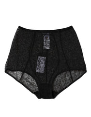 Culotte gainante taille haute Dolce &amp; Gabbana noire à logo