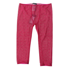 Lingerie Dolce &amp; Gabbana Fuchsia Logo Dentelle Culotte moulante courte